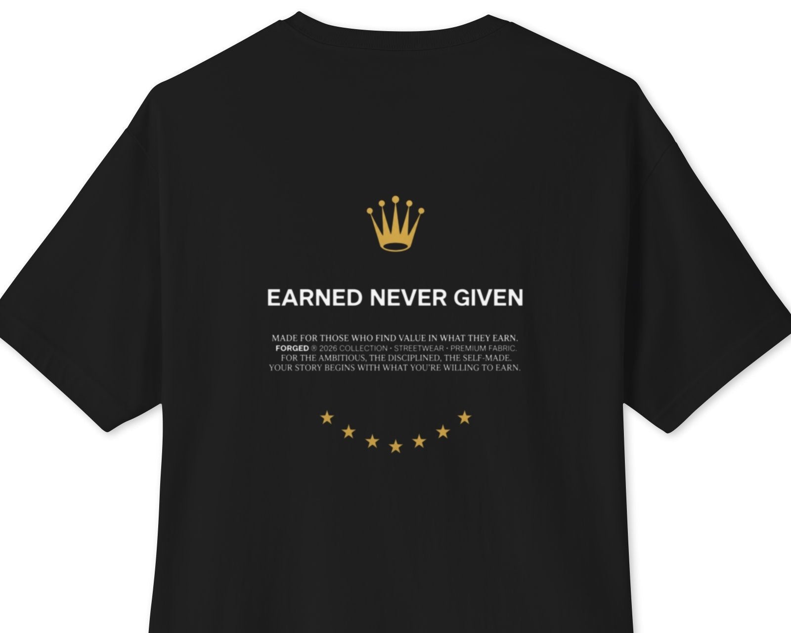 EARNED NEVER GIVEN.